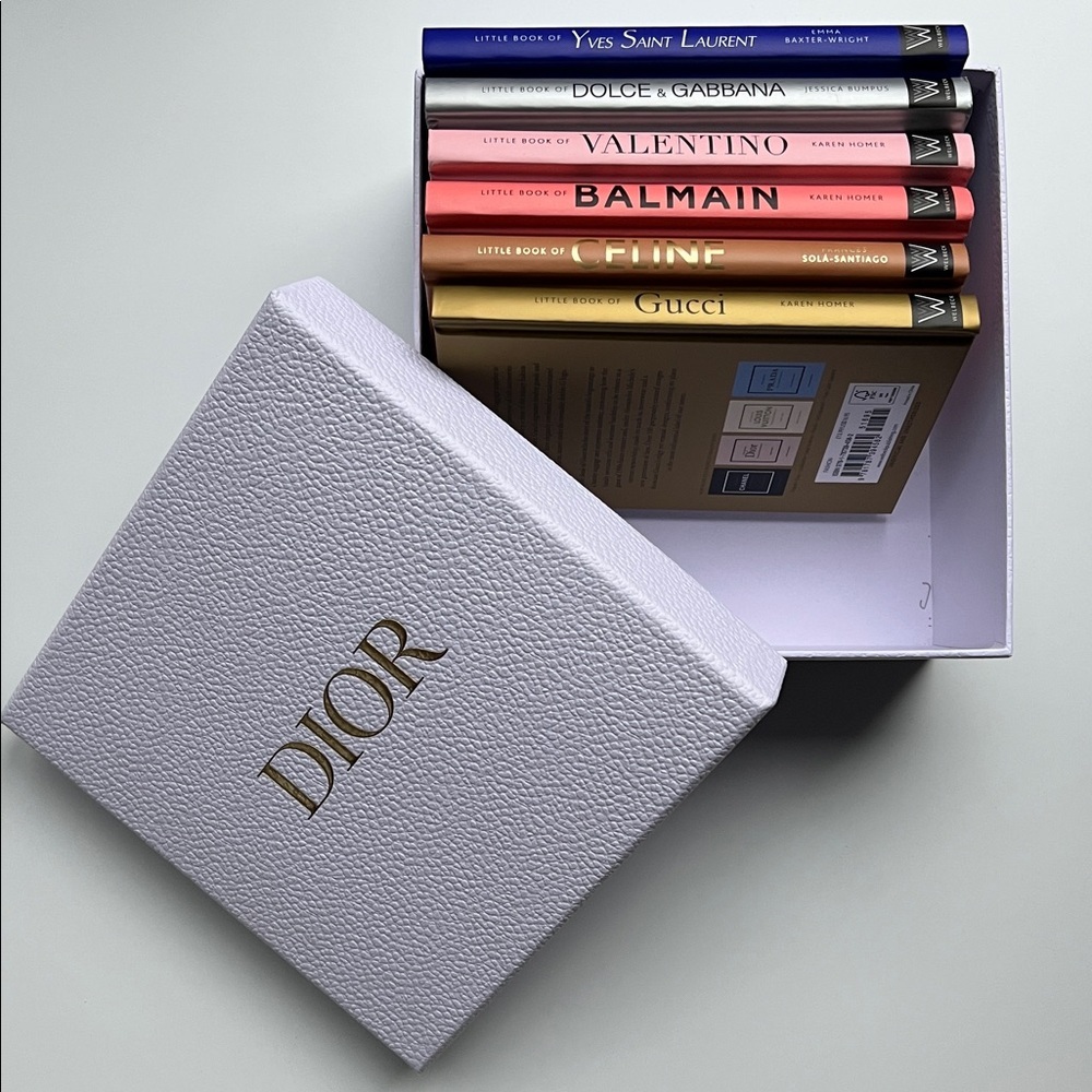 Luxury Fashion Book Set (6) + Authentic DIOR Gift Box | Chic Decor - Picture 5 of 8